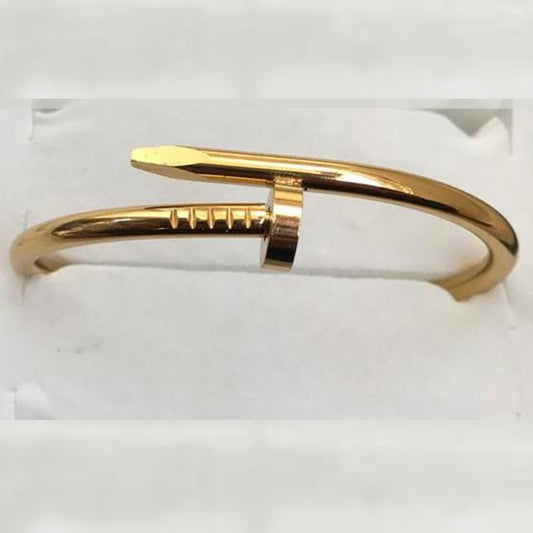 Gold Twist Nail Bangle