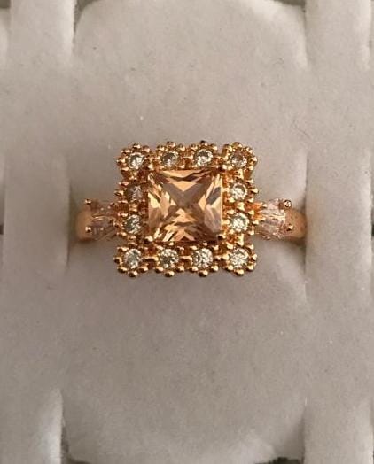 Rose Radiance Princess-Cut Ring