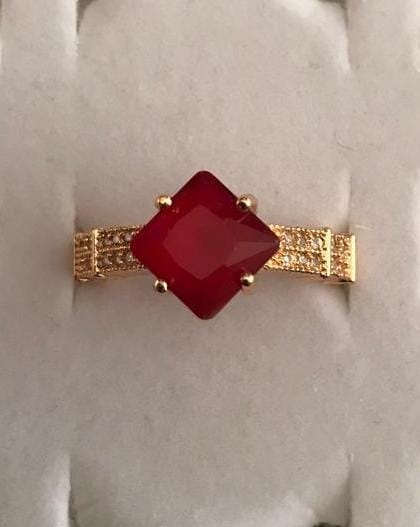 Ruby Glow Princess Ring