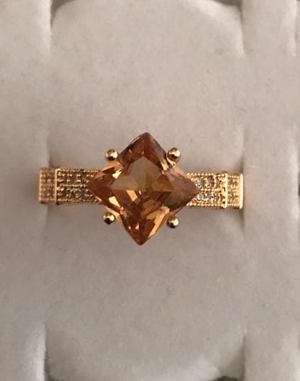 Golden Sunset Princess Ring