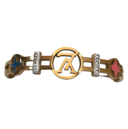 LV Chic Enamel Charm Bangle