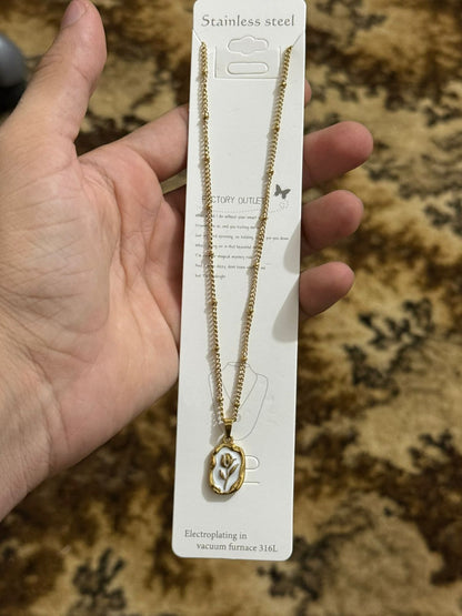 stainless steel flower bracelet